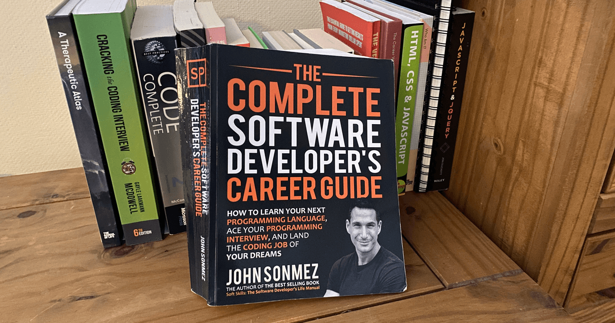 Review of John Sonmez's "The Complete Software Developer's Career Guide" coding book - strengths, weaknesses, and key takeaways.