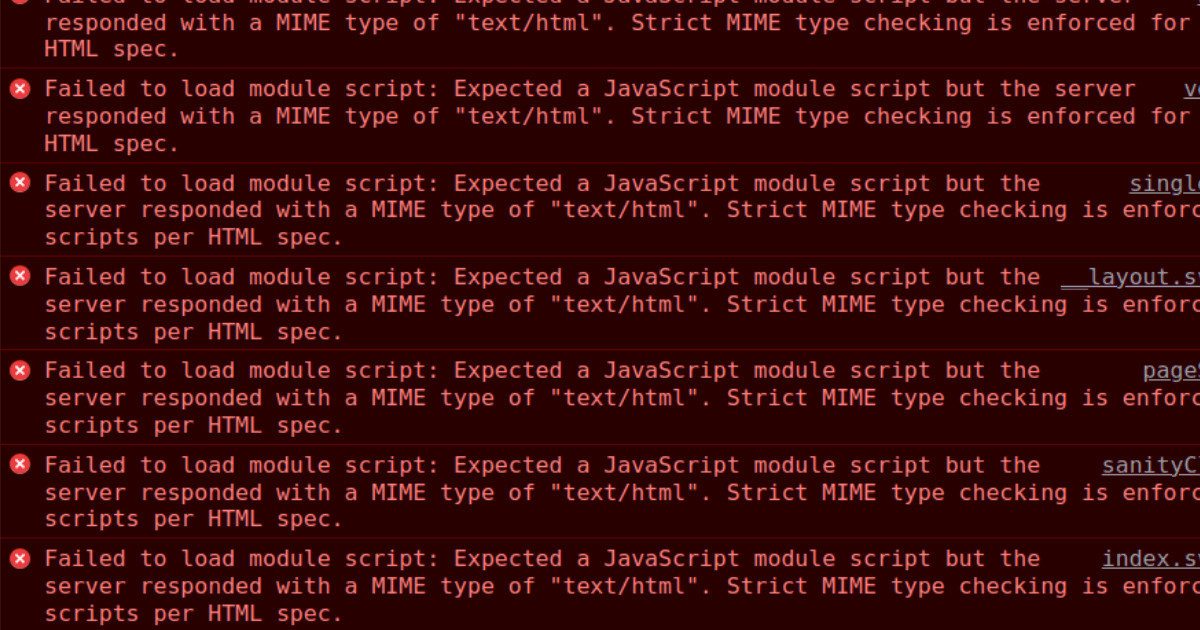 Learn how to fix MIME type errors in React, including the "not executable", "application/octet-stream", and "text/html" issues.